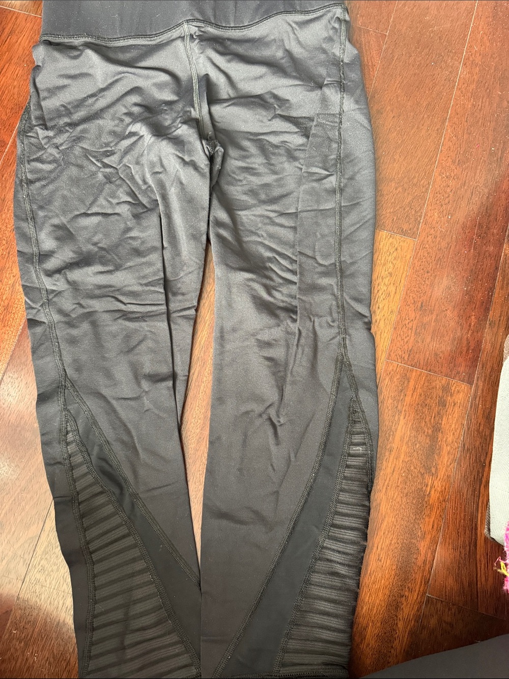 Michi Black Mesh Panel Leggings